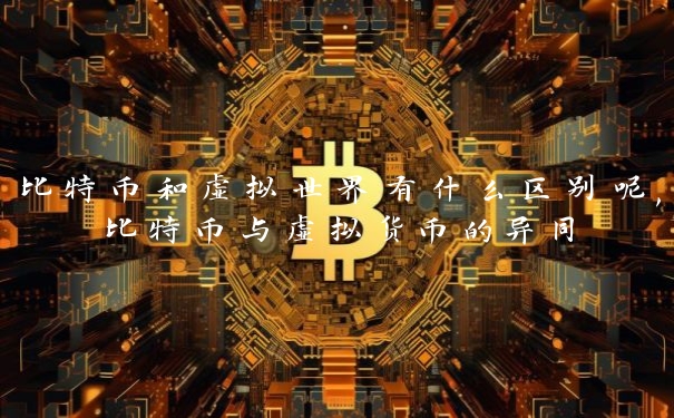 比特币和虚拟世界有什么区别呢,比特币与虚拟货币的异同