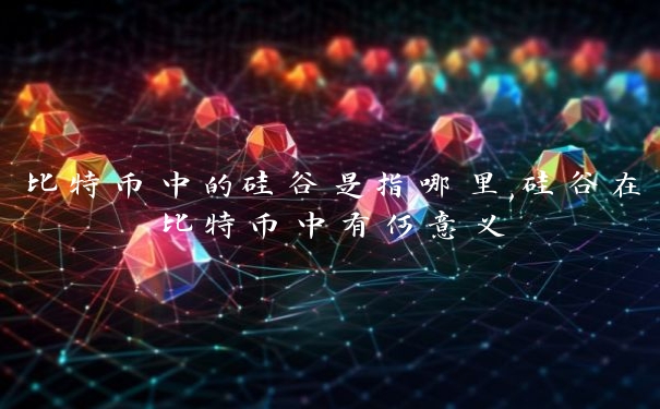 比特币中的硅谷是指哪里,硅谷在比特币中有何意义